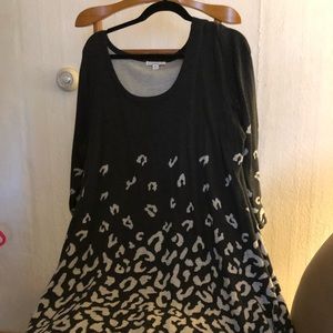 Isaac Mizrahi Live 3/4 length sweater dress